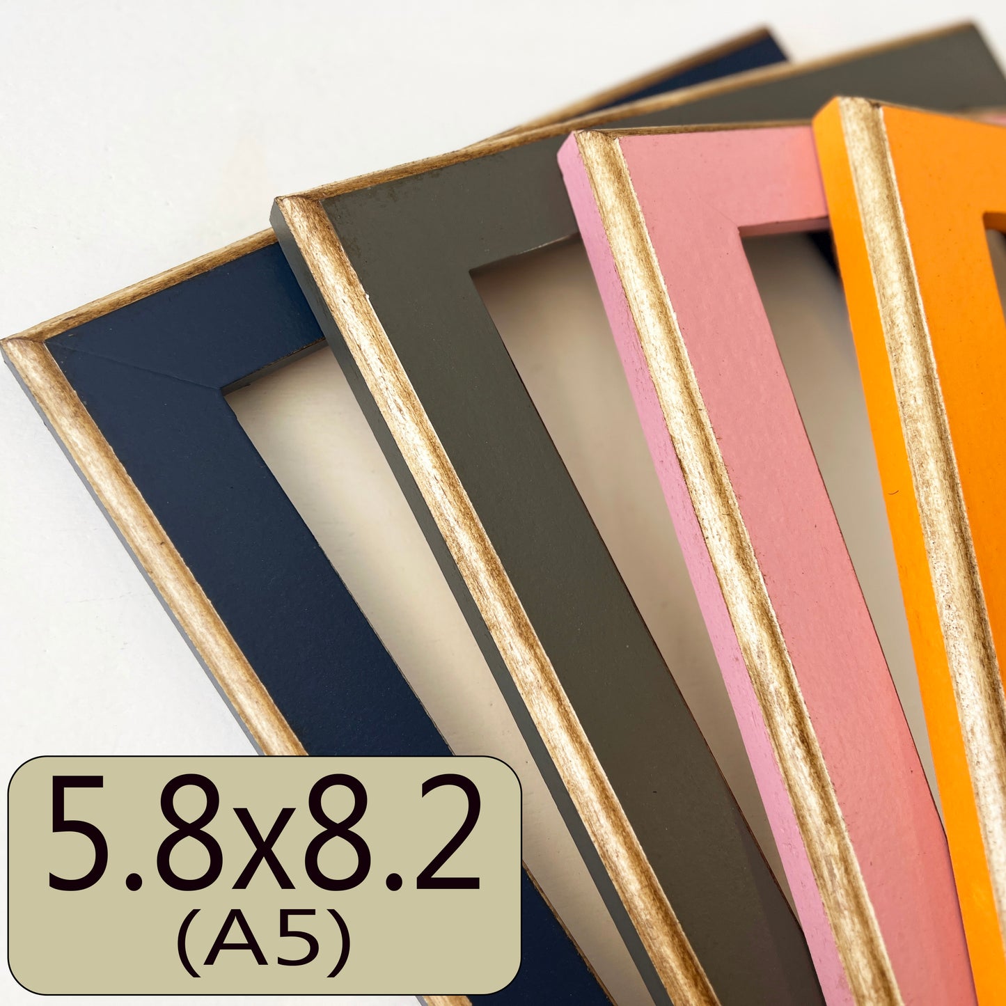 A5 5.8x8.25" frame in 1.5 2Tone style - Choose your color - FREE SHIPPING