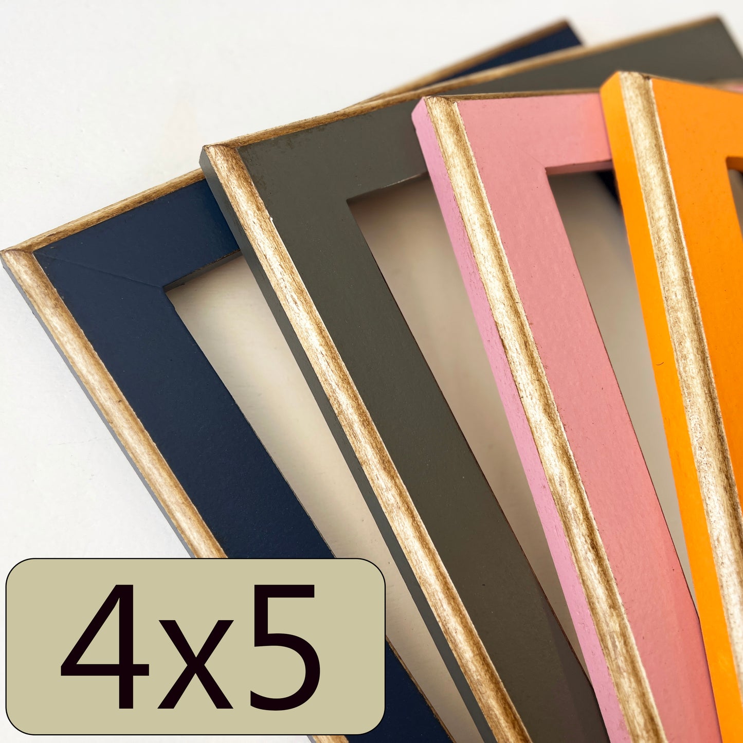 4x5" frame in 1.5 2Tone style - Choose your color - FREE SHIPPING