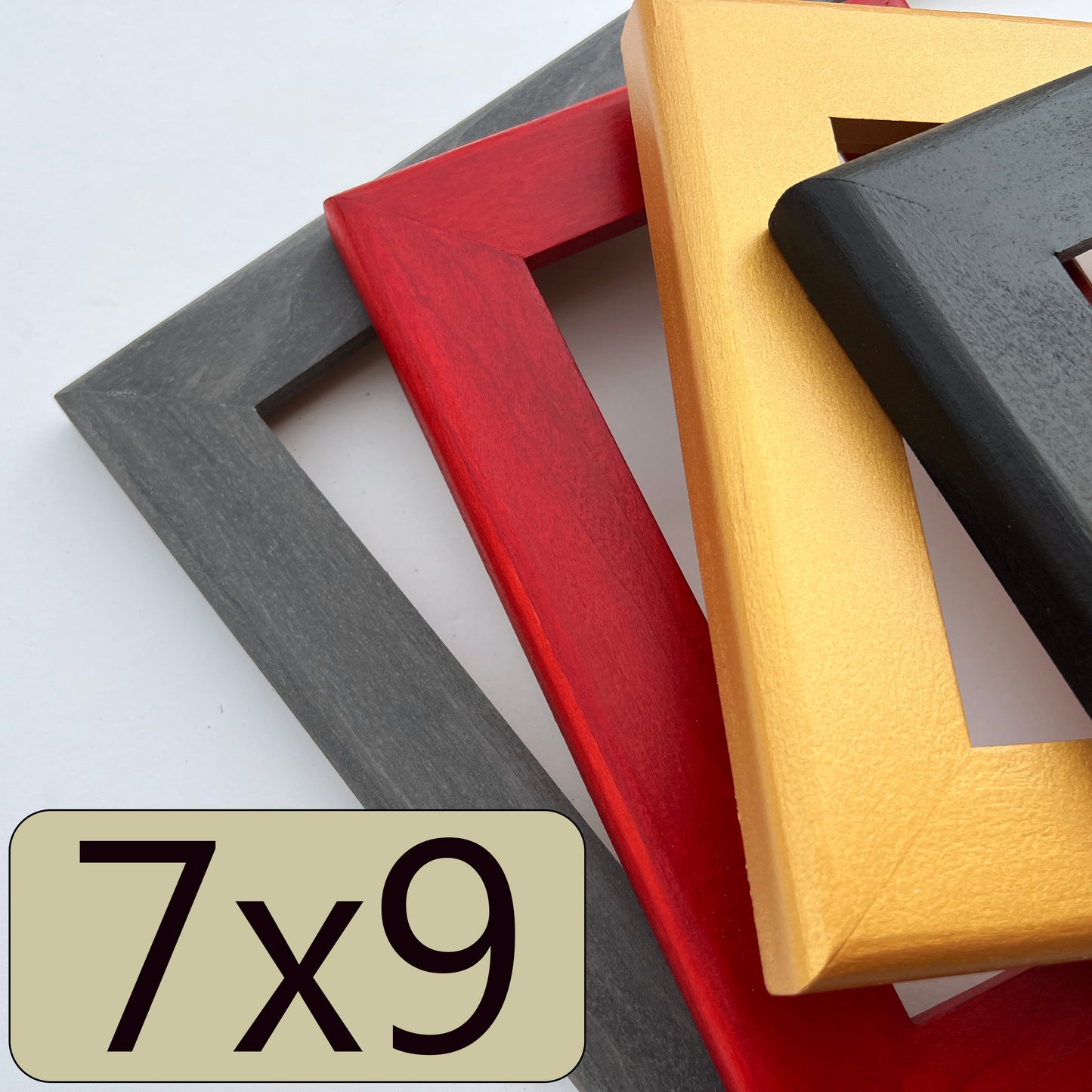 7x9" frame in 1.5 Rounded style - Choose your color - FREE SHIPPING
