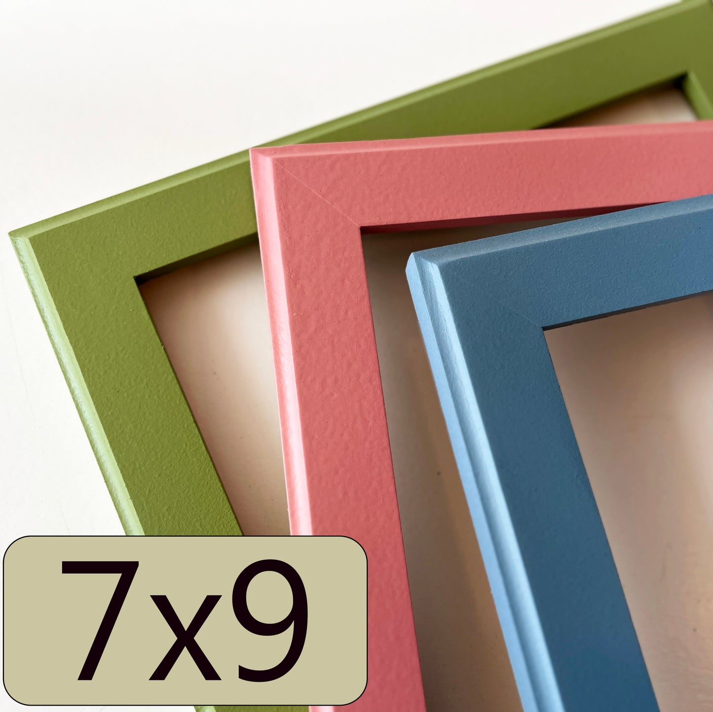 7x9" frame in 1.5 Outside Cove style - Choose your color - FREE SHIPPING