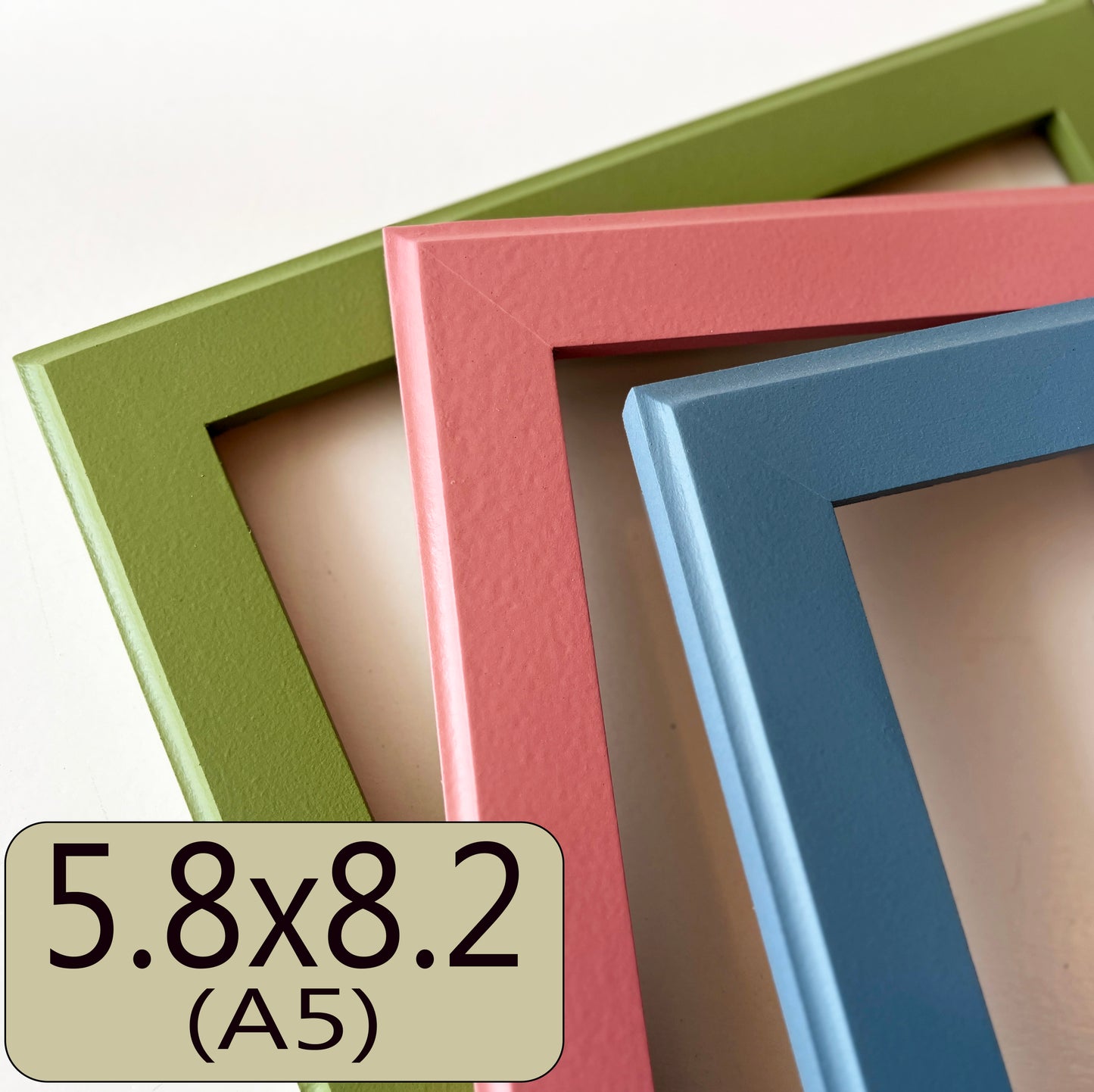 A5 5.8x8.2" frame in 1.5 Outside Cove style - Choose your color - FREE SHIPPING