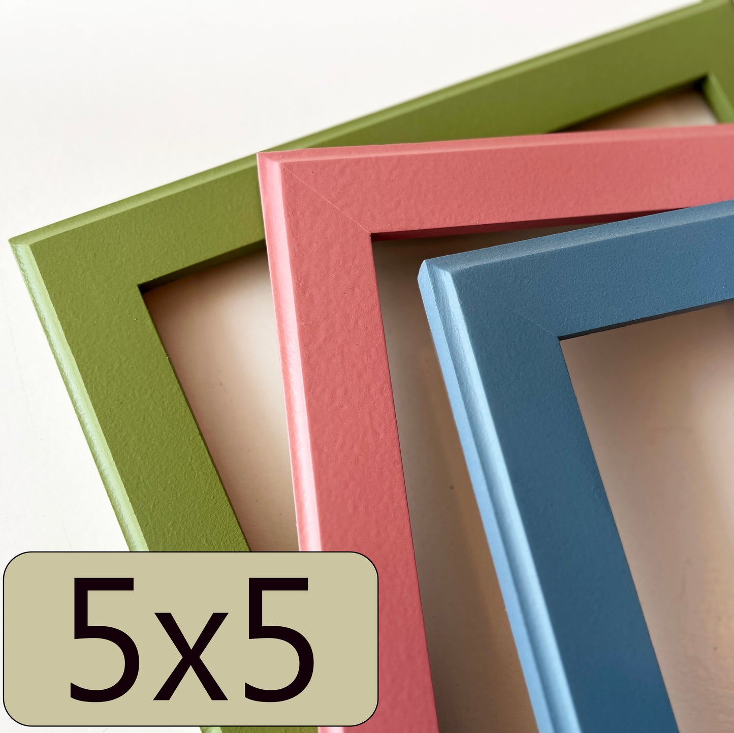 5x5" frame in 1.5 Outside Cove style - Choose your color - FREE SHIPPING