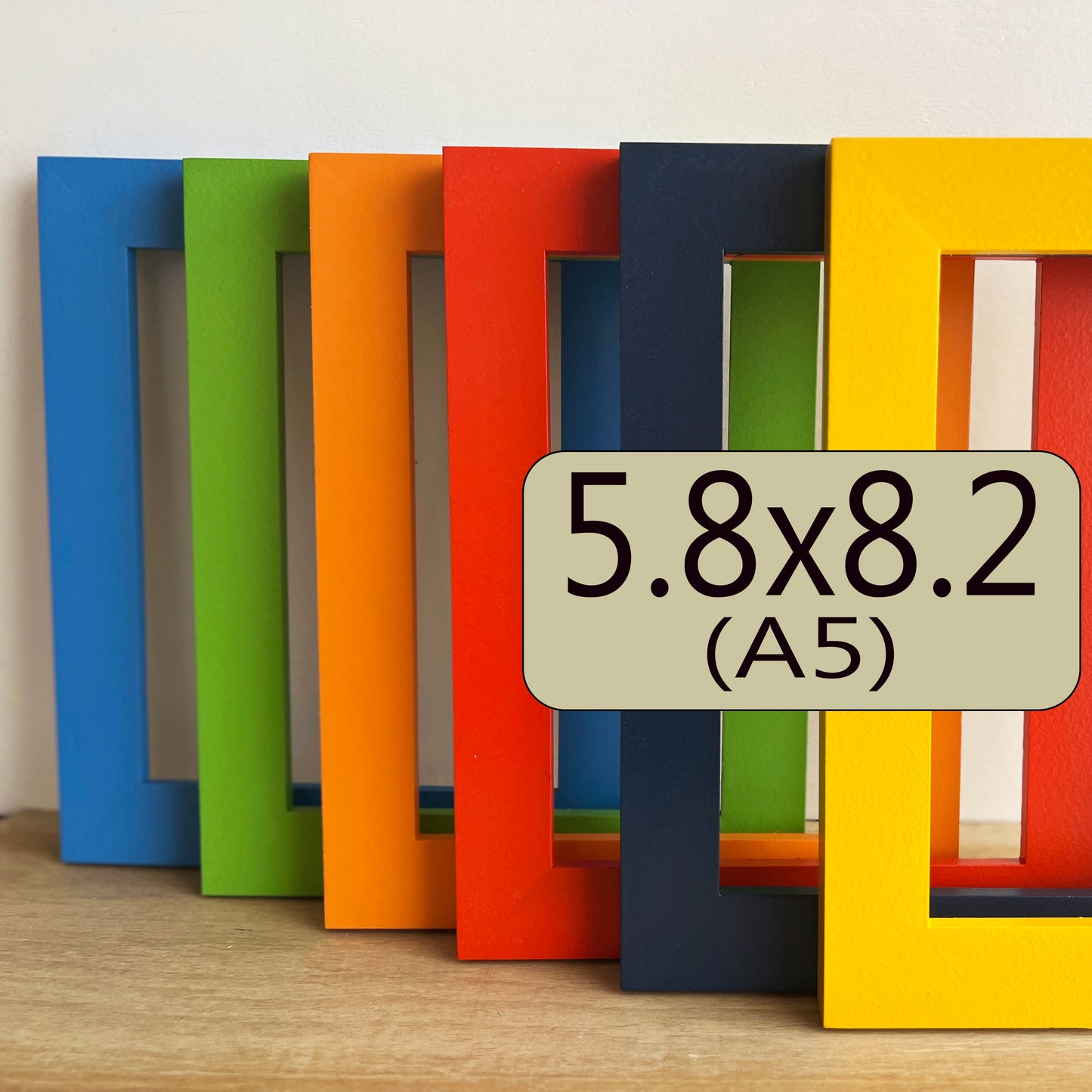 A5 5.8x8.25" frame in 1.5 Standard style - Choose your color - FREE SHIPPING