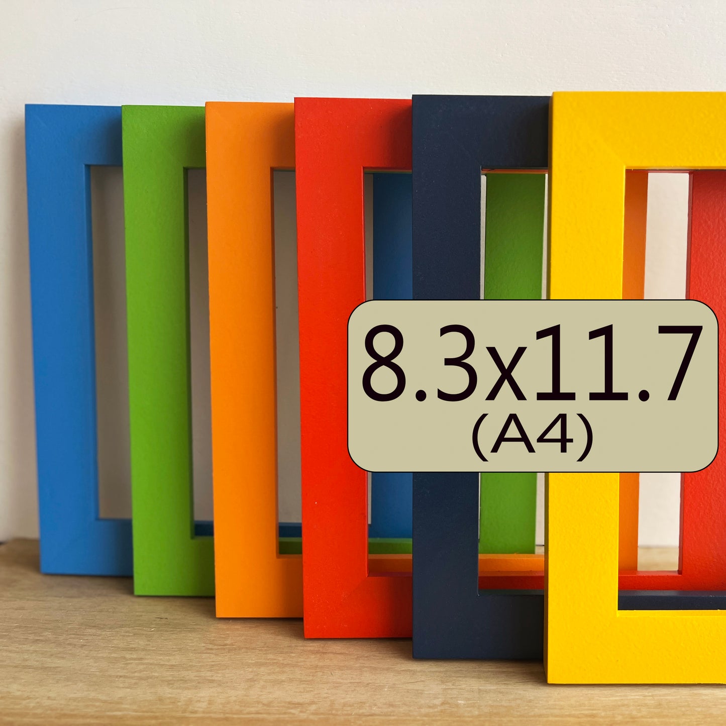 A4 8.3x11.75" frame in 1.5 Standard style - Choose your color - FREE SHIPPING