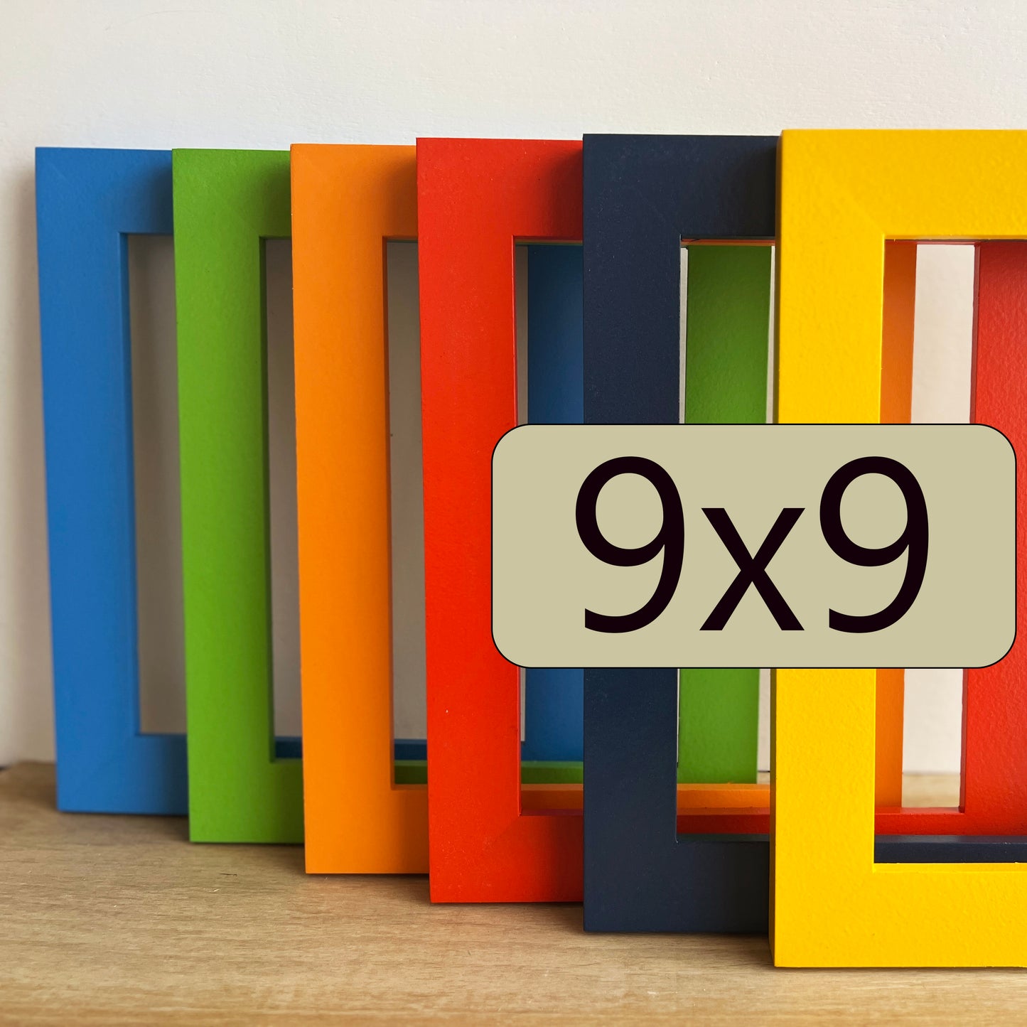 9x9" frame in 1.5 Standard style - Choose your color - FREE SHIPPING