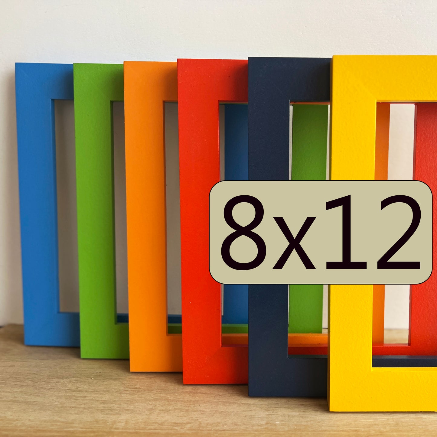 8x12" frame in 1.5 Standard style - Choose your color - FREE SHIPPING