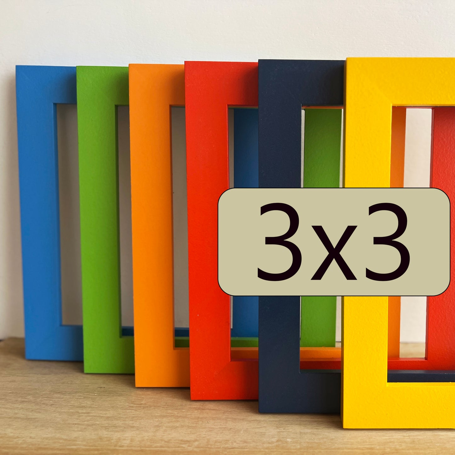 3x3" frame in 1.5 Standard style - Choose your color - FREE SHIPPING