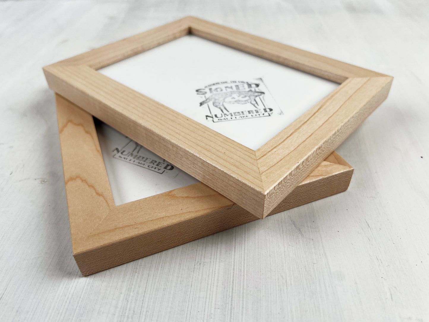 Solid Maple Picture Frame in 1x1 Hardwood Molding- Choose Your Size - Ships Right Away!