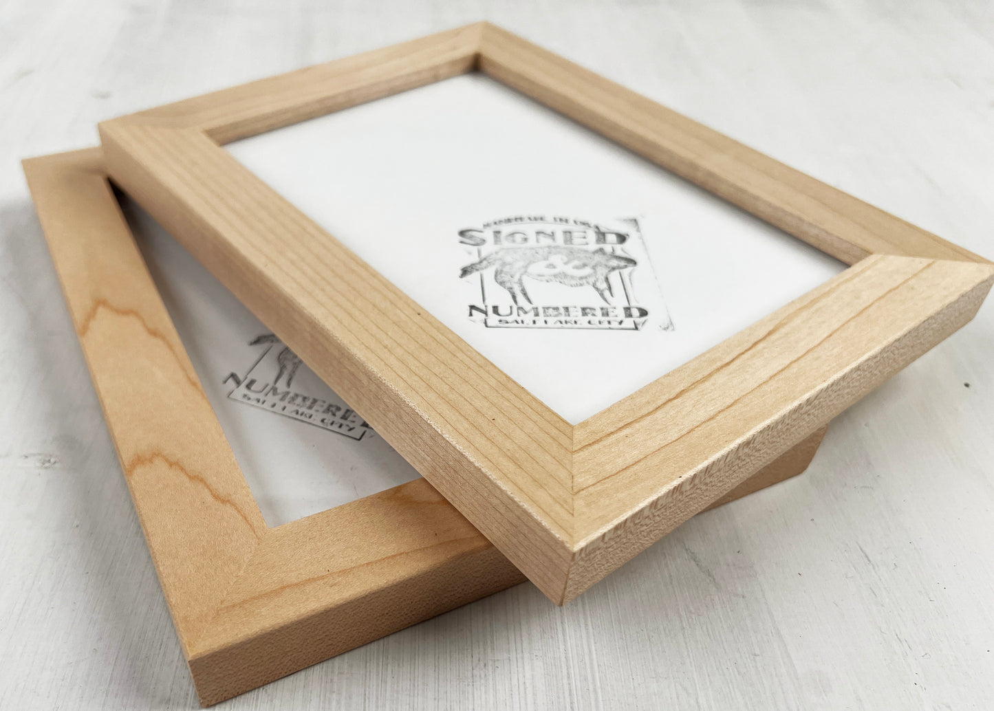 Solid Maple Picture Frame in 1x1 Hardwood Molding- Choose Your Size - Ships Right Away!