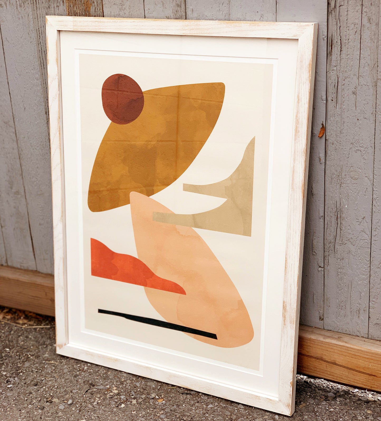 4x10" frame in 1x1 Oak style - Choose your color - FREE SHIPPING