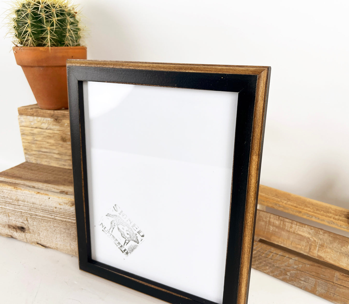 7x7" frame in 1x1 2Tone style - Choose your color - FREE SHIPPING
