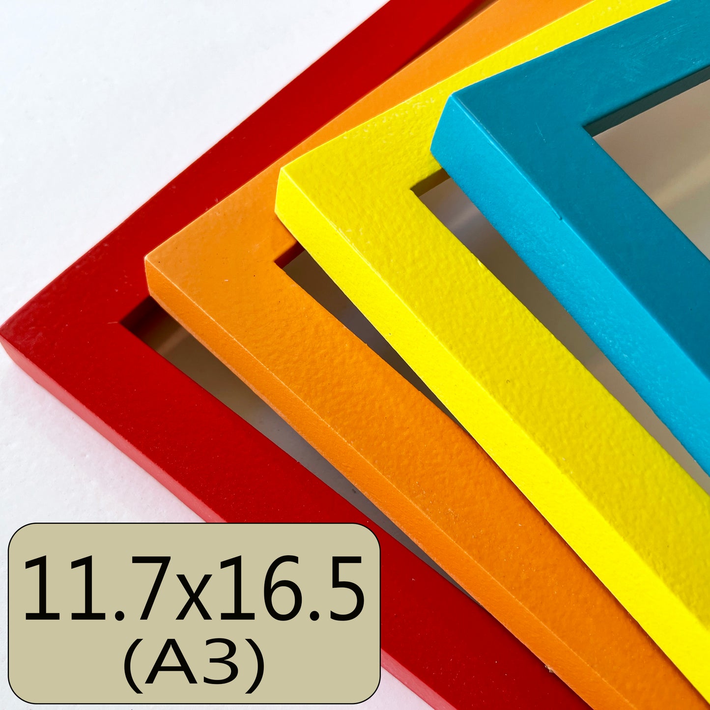 A3 11.7x16.5" frame in 1x1 Flat style - Choose your color - FREE SHIPPING