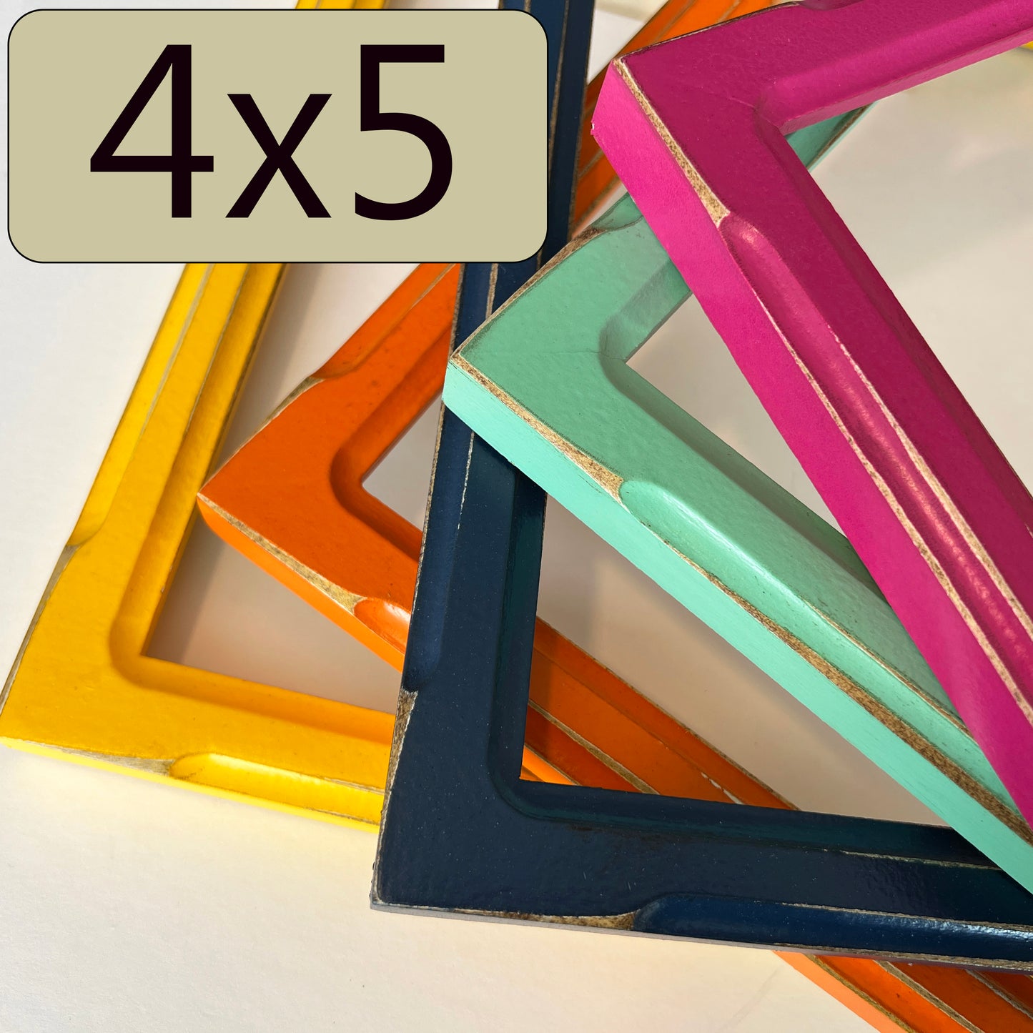 4x5" frame in 1x1 Shallow Bones style - Choose your color - FREE SHIPPING