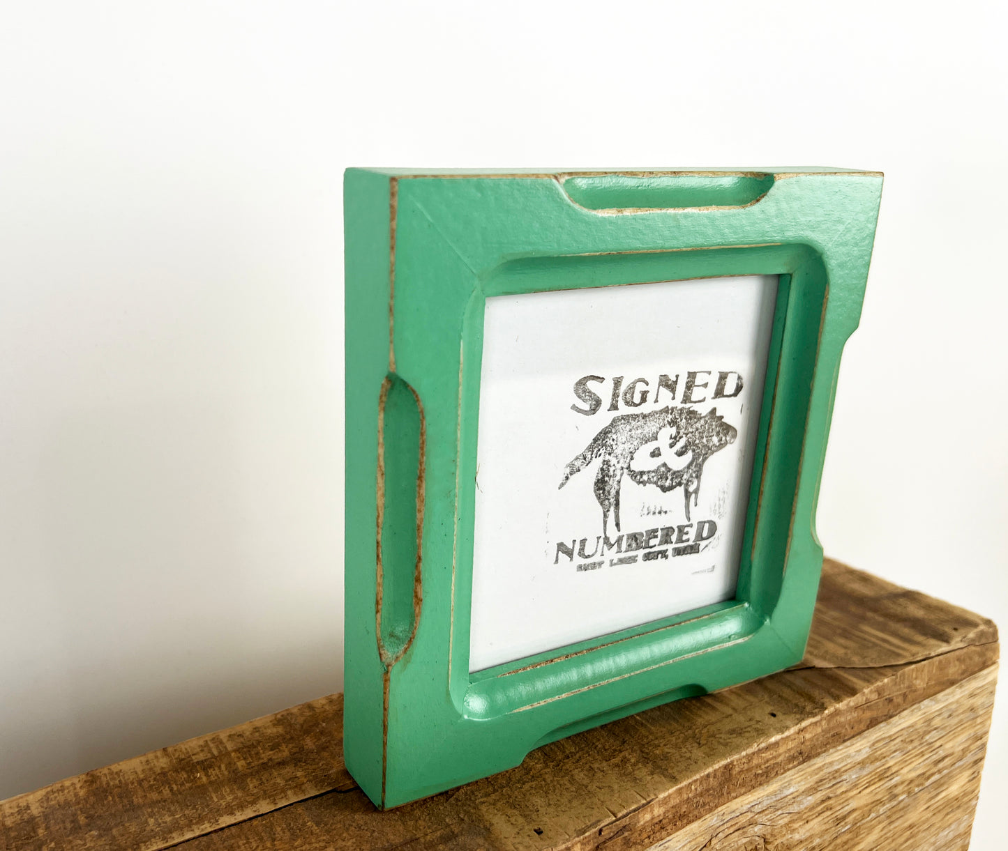 4x6" frame in 1x1 Shallow Bones style - Choose your color - FREE SHIPPING