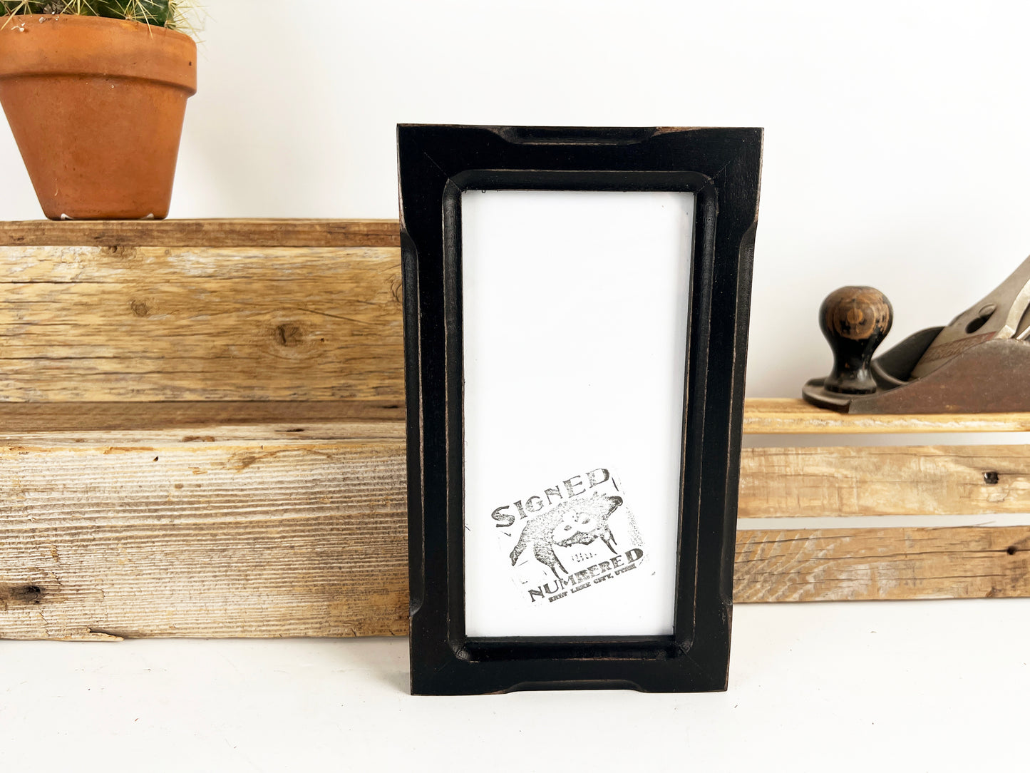 4x6" frame in 1x1 Shallow Bones style - Choose your color - FREE SHIPPING