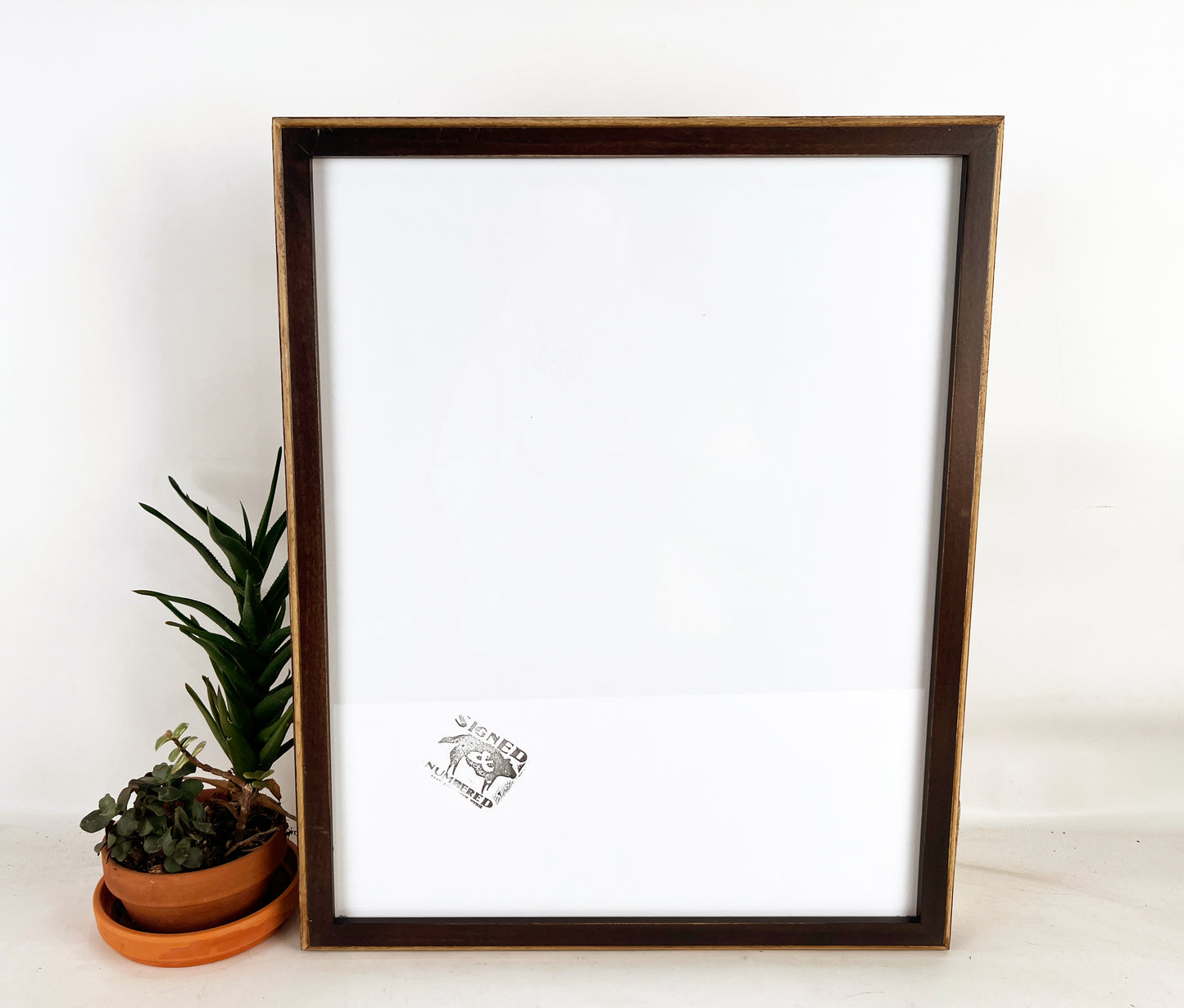 10x20" frame in 1x1 2Tone style - Choose your color - FREE SHIPPING