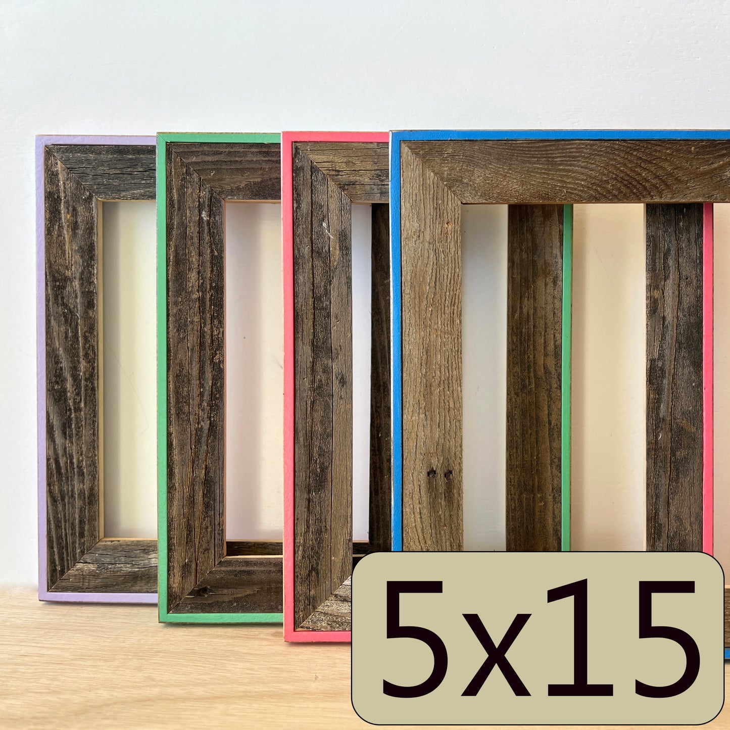 5x15" frame in Cassidy style - Choose your color - FREE SHIPPING