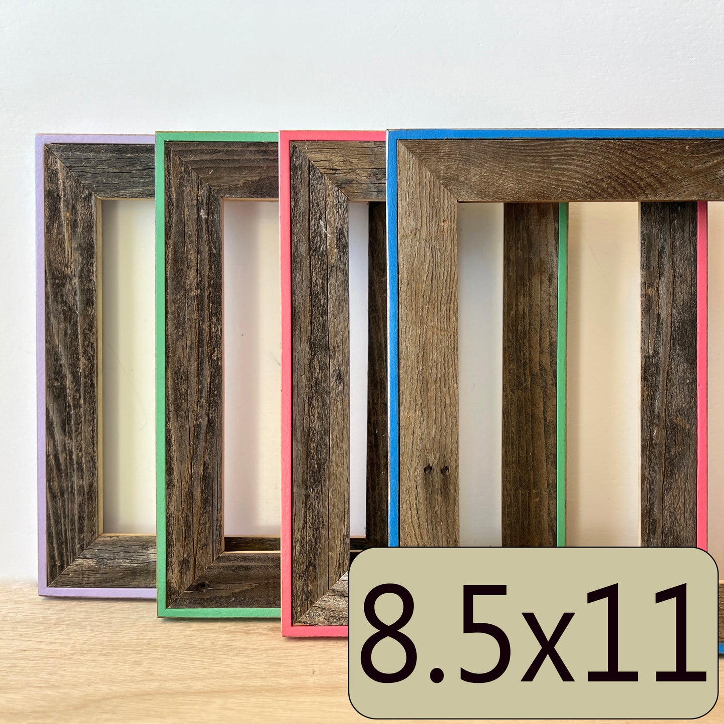 8.5x11" frame in Cassidy style - Choose your color - FREE SHIPPING