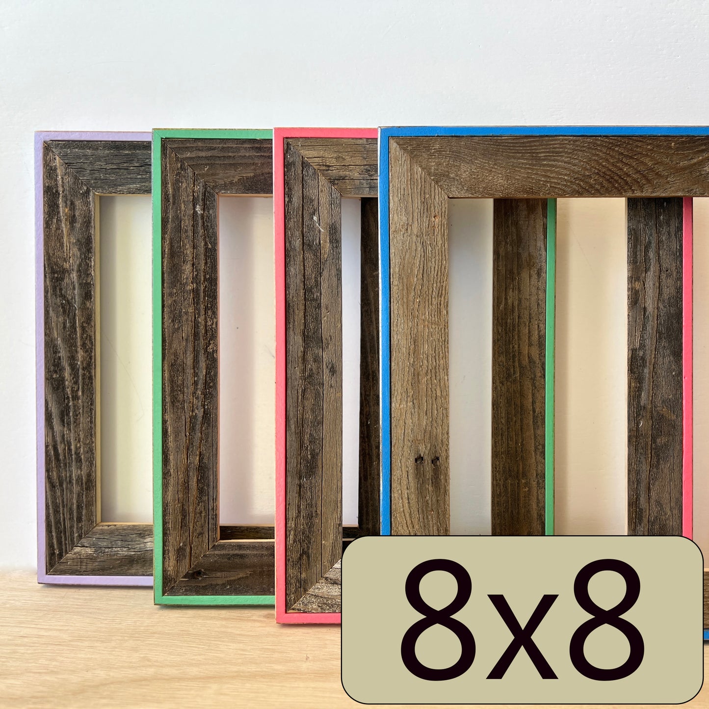 8x8" frame in Cassidy style - Choose your color - FREE SHIPPING