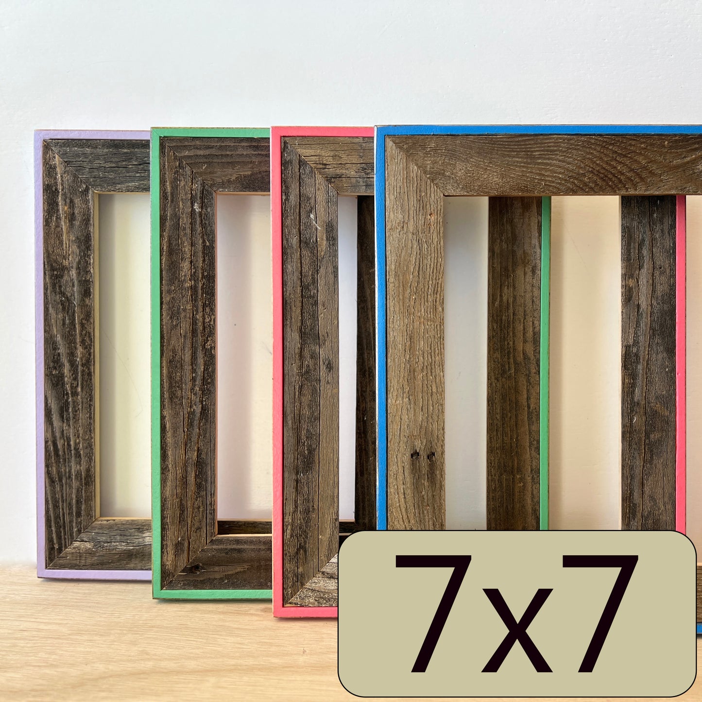 7x7" frame in Cassidy style - Choose your color - FREE SHIPPING