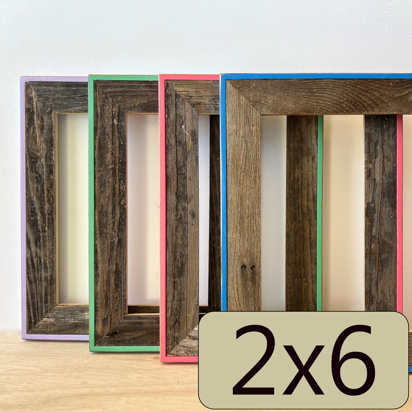 2x6" frame in Cassidy style - Choose your color - FREE SHIPPING