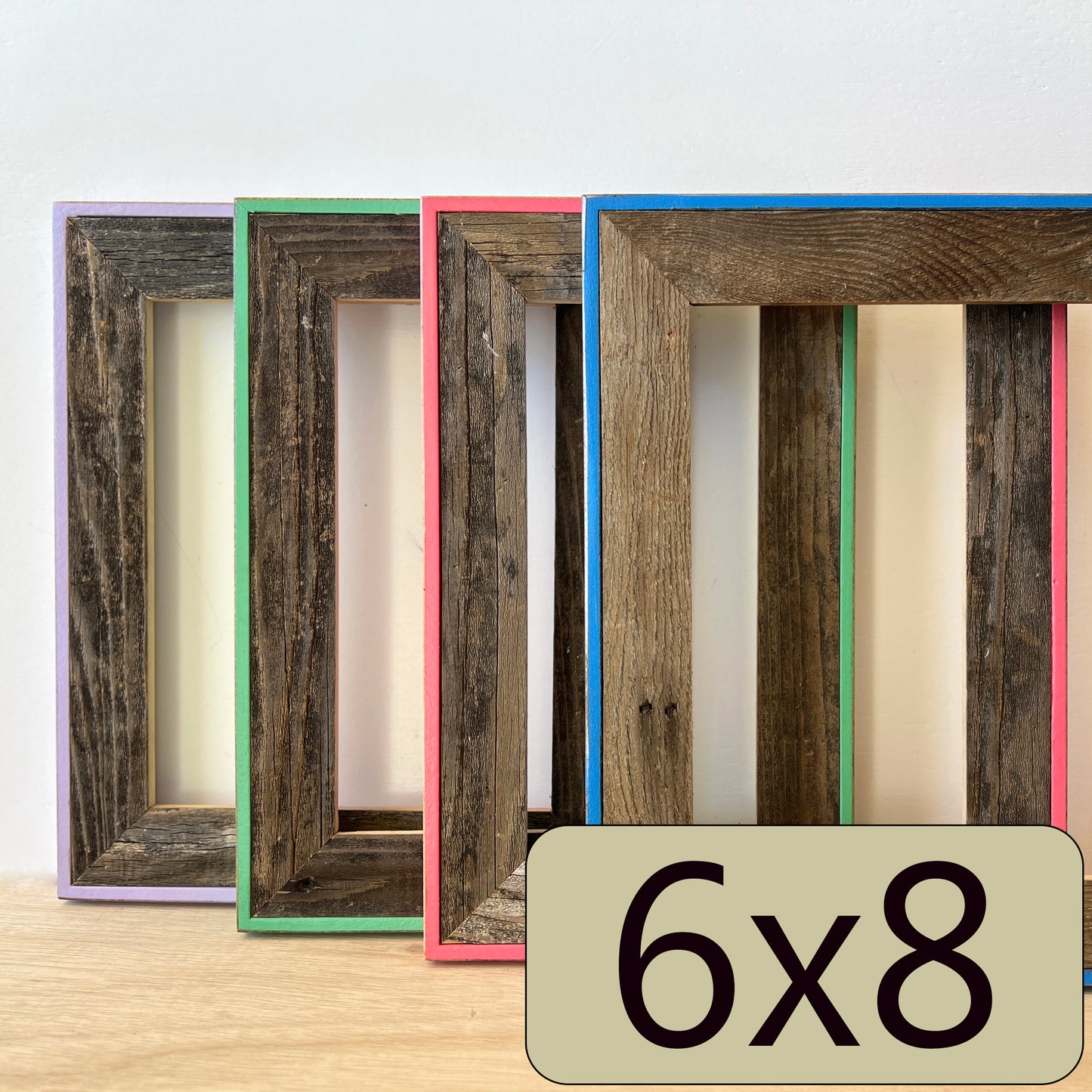 6x8" frame in Cassidy style - Choose your color - FREE SHIPPING