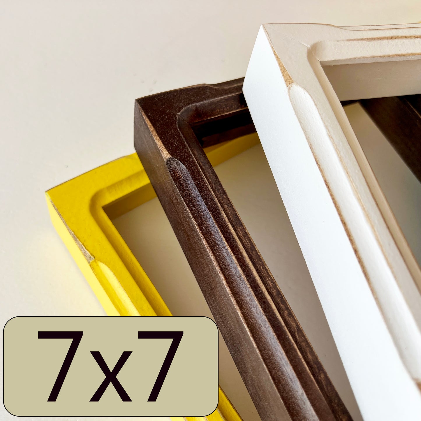7x7" frame in Deep Bones style - Choose your color - FREE SHIPPING