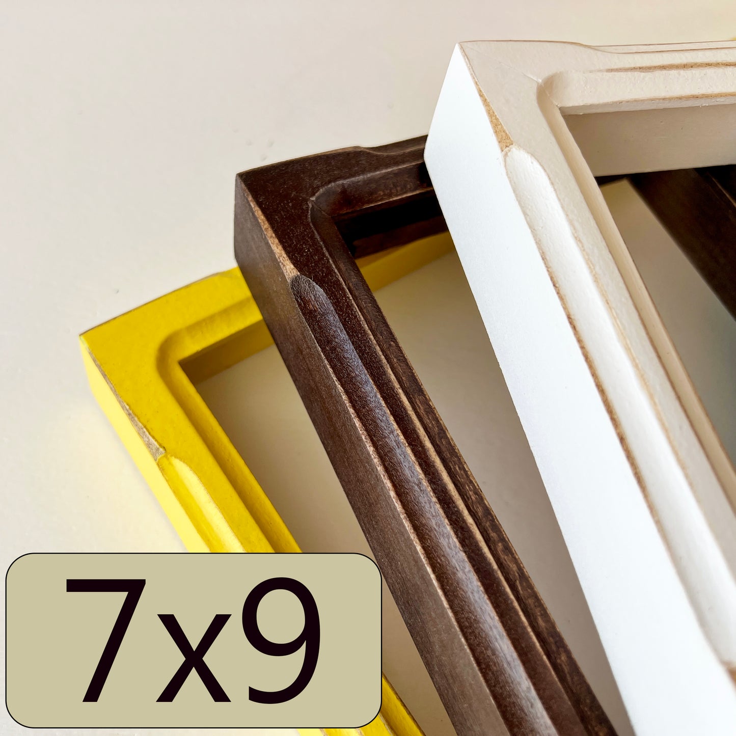 7x9" frame in Deep Bones style - Choose your color - FREE SHIPPING
