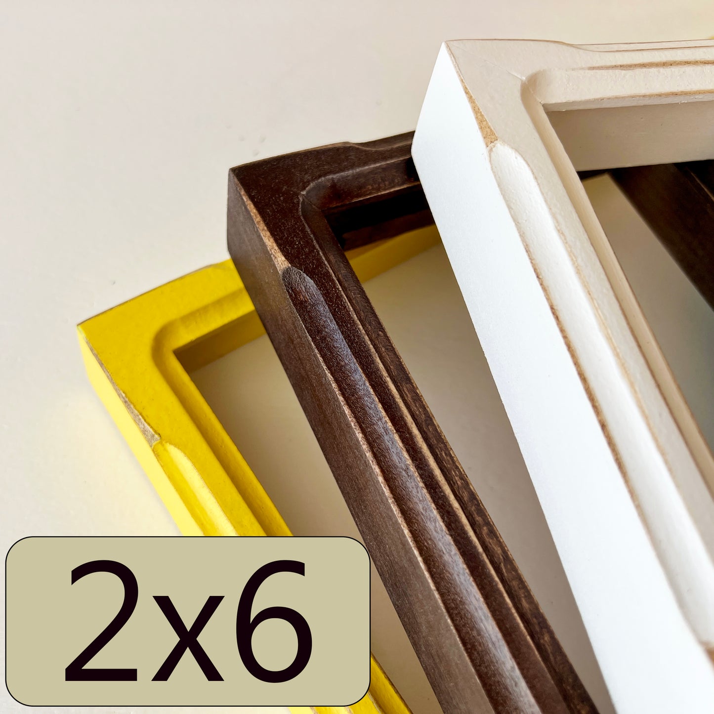 2x6" frame in Deep Bones style - Choose your color - FREE SHIPPING