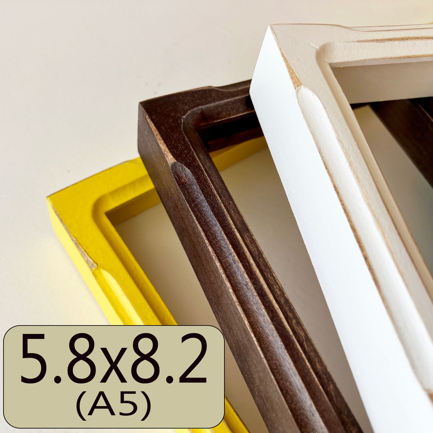 A5 5.8x8.2" frame in Deep Bones style - Choose your color - FREE SHIPPING