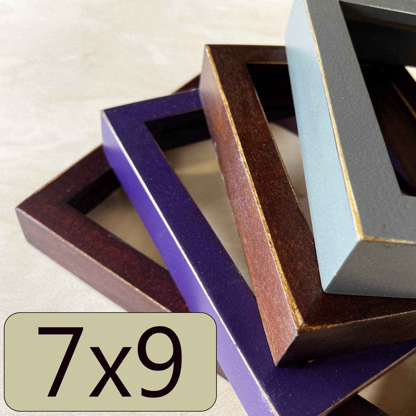 7x9" frame in Deep Flat style - Choose your color - FREE SHIPPING