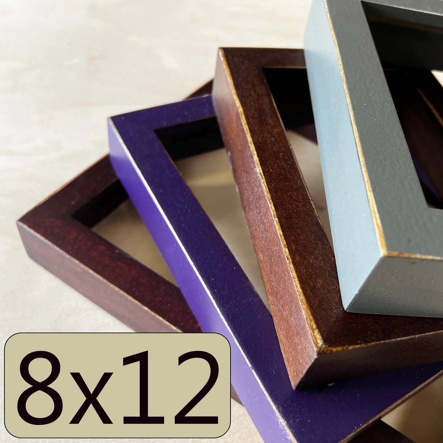 8x12" frame in Deep Flat style - Choose your color - FREE SHIPPING