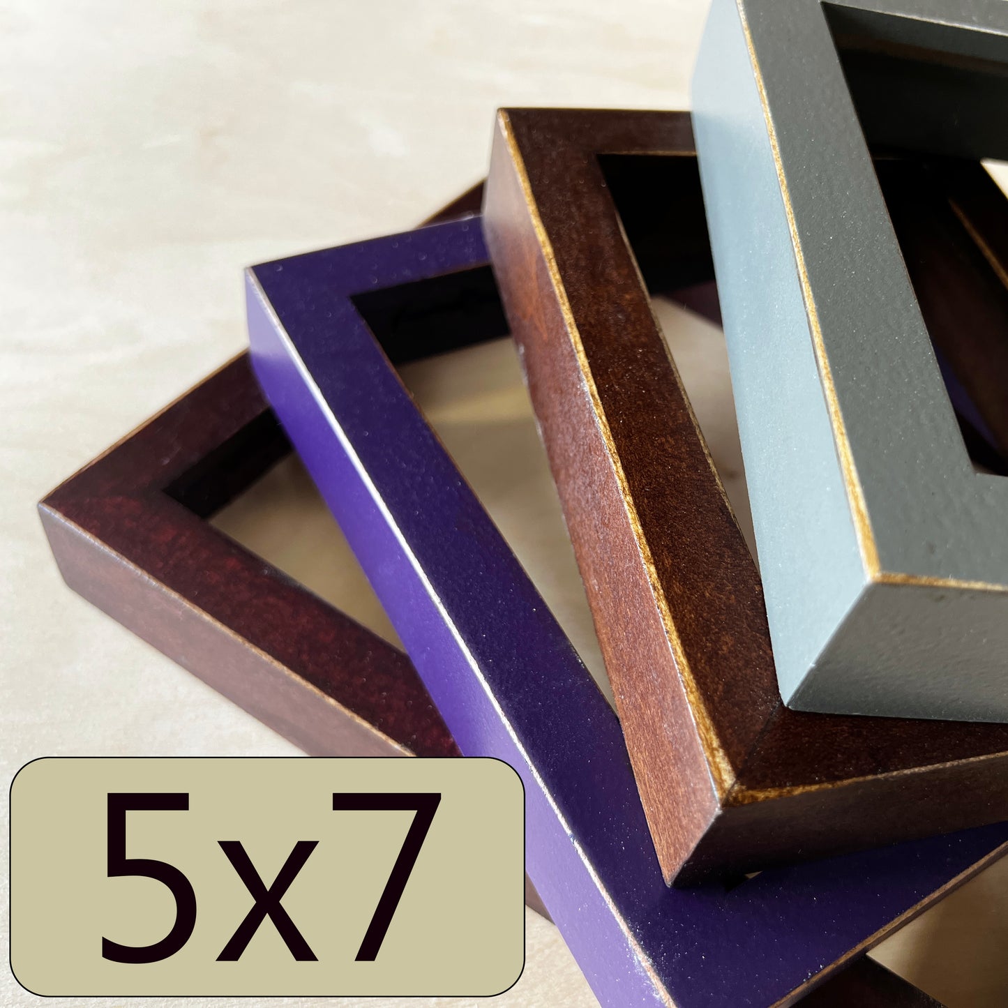 5x7" frame in Deep Flat style - Choose your color - FREE SHIPPING
