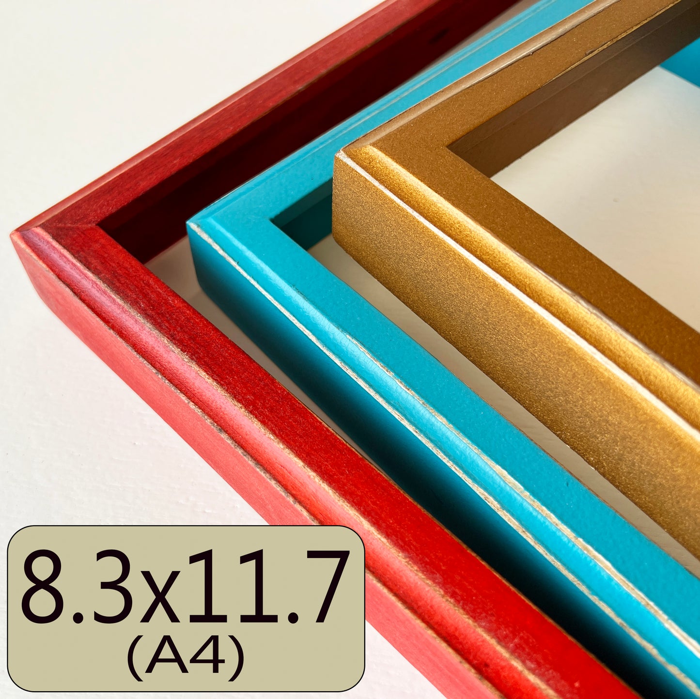 A4 8.3x11.7" frame in Deep Outside Cove style - Choose your color - FREE SHIPPING