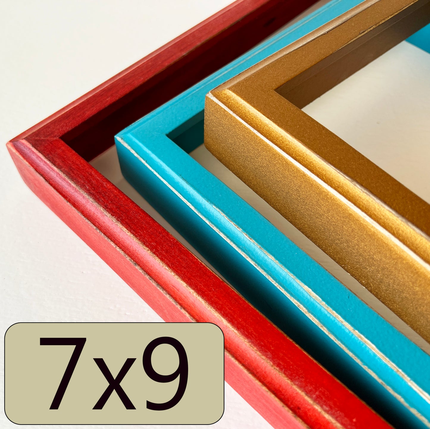 7x9" frame in Deep Outside Cove style - Choose your color - FREE SHIPPING