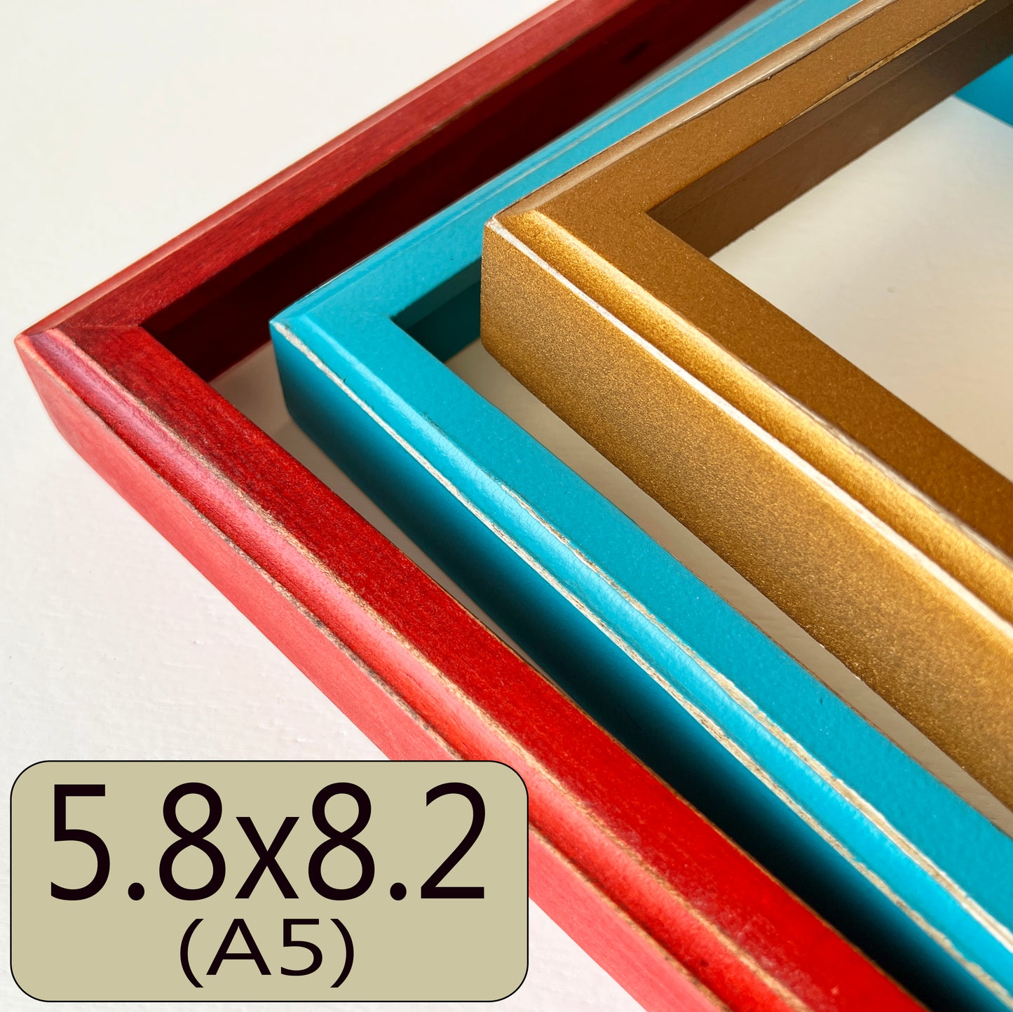 A5 5.8x8.2" frame in Deep Outside Cove style - Choose your color - FREE SHIPPING