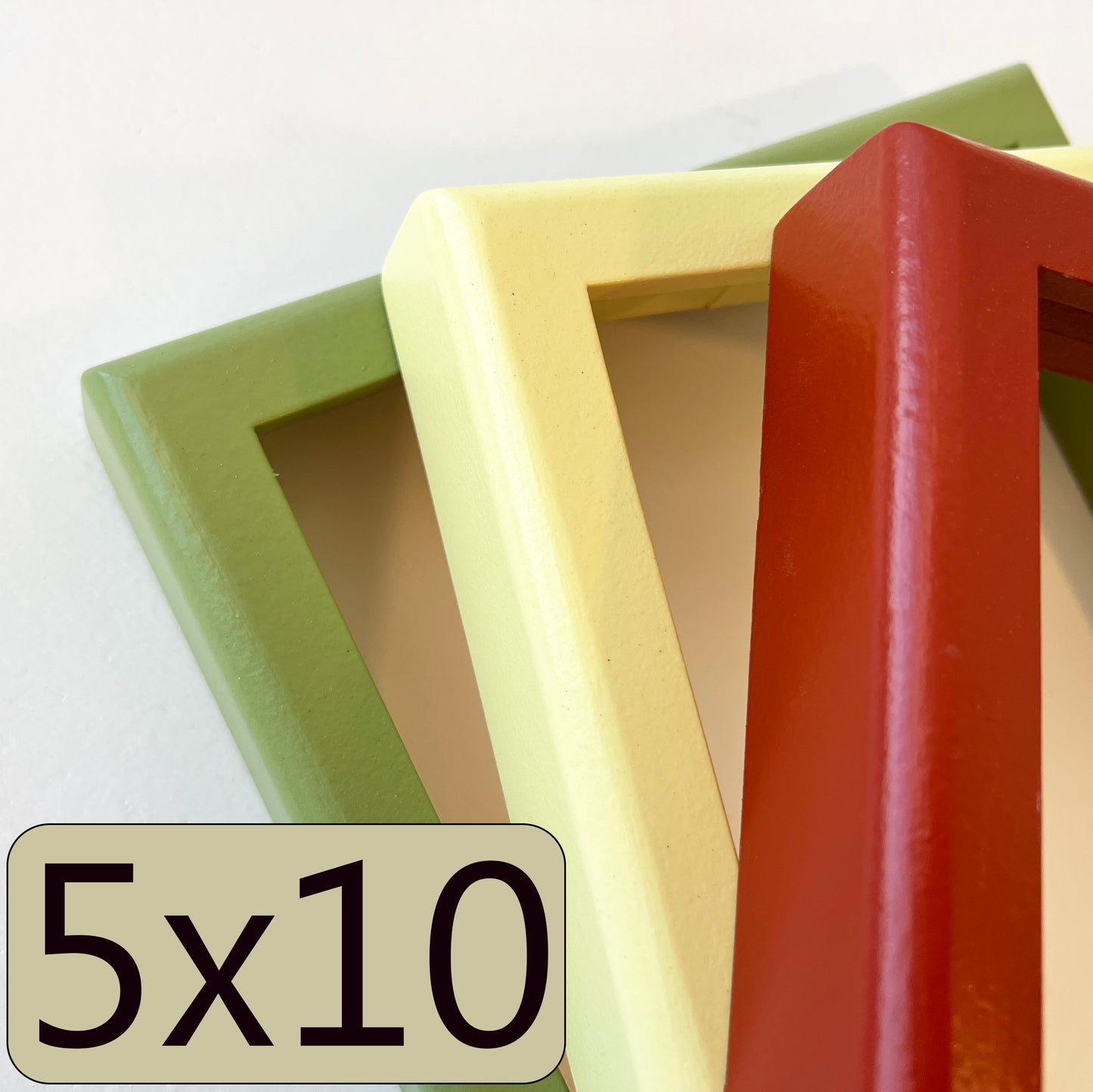 5x10" frame in Deep Rounded style - Choose your color - FREE SHIPPING