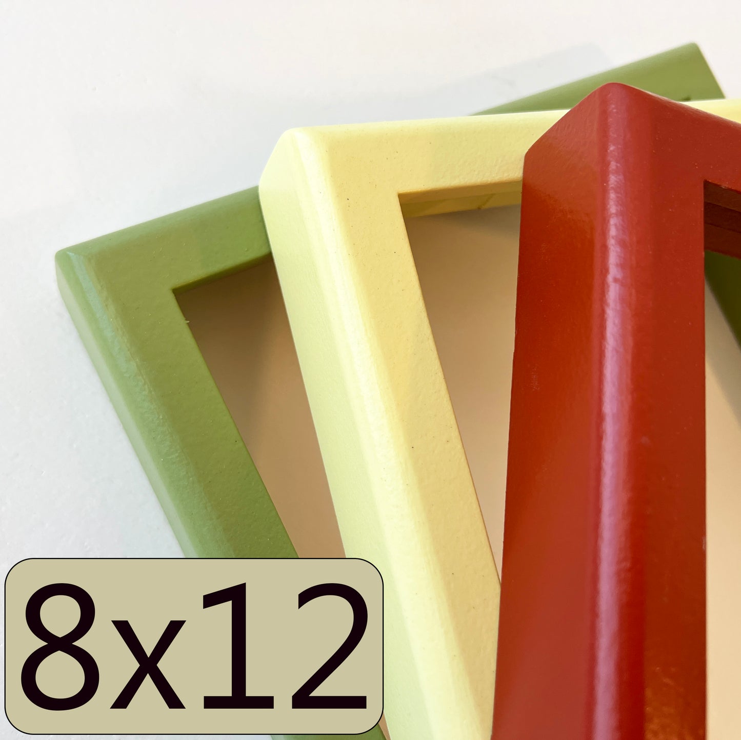 8x12" frame in Deep Rounded style - Choose your color - FREE SHIPPING