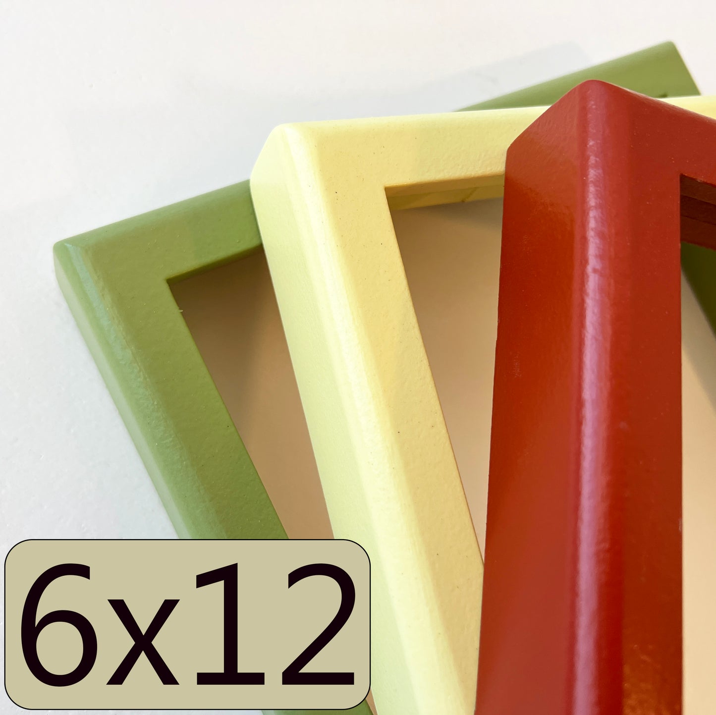 6x12" frame in Deep Rounded style - Choose your color - FREE SHIPPING