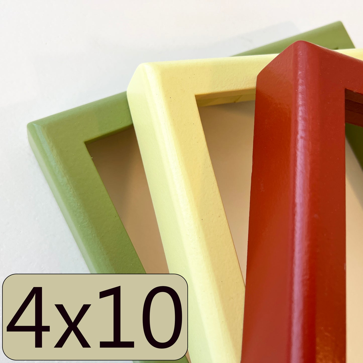 4x10" frame in Deep Rounded style - Choose your color - FREE SHIPPING
