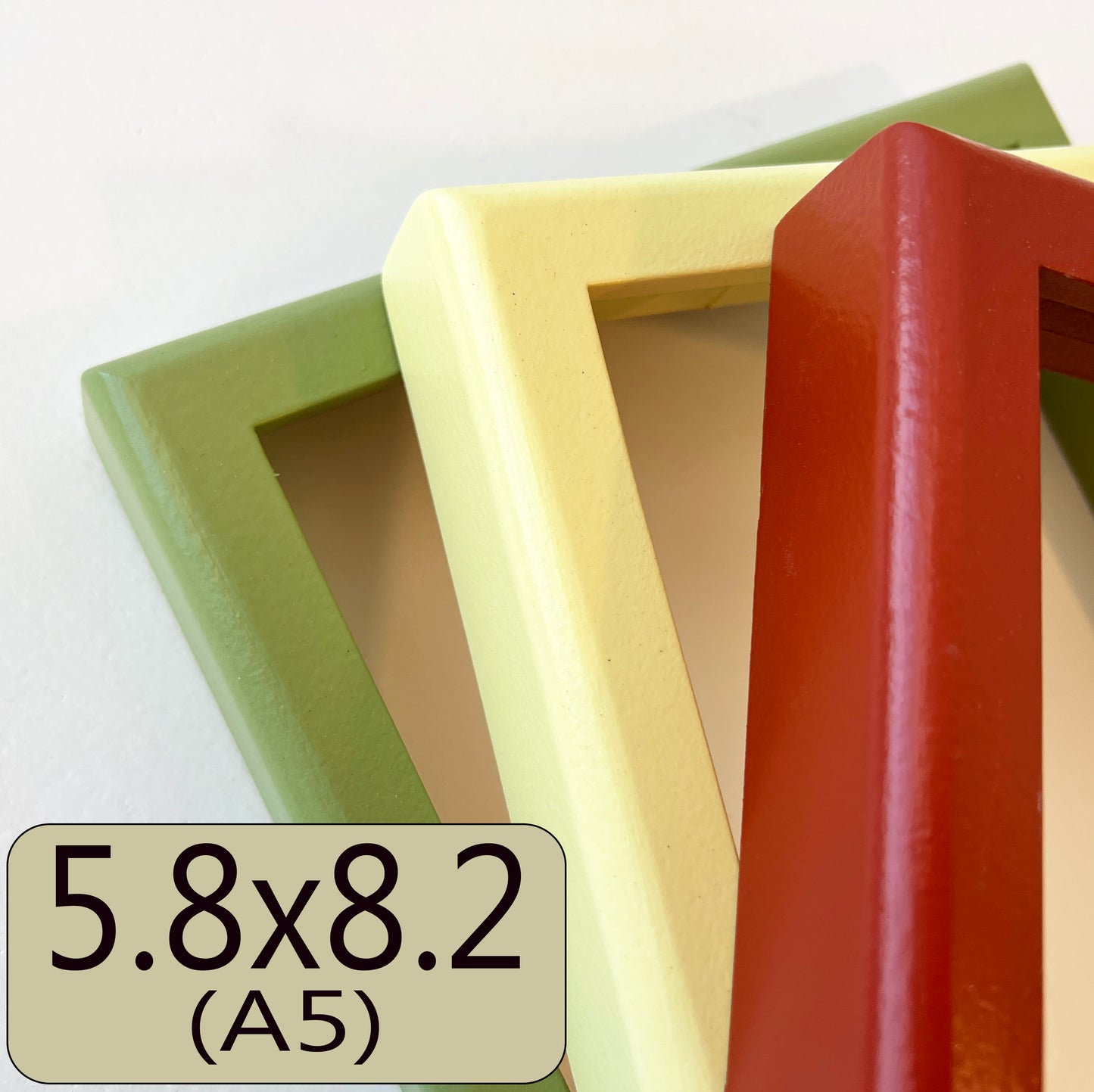 A5 5.8x8.2" frame in Deep Rounded style - Choose your color - FREE SHIPPING