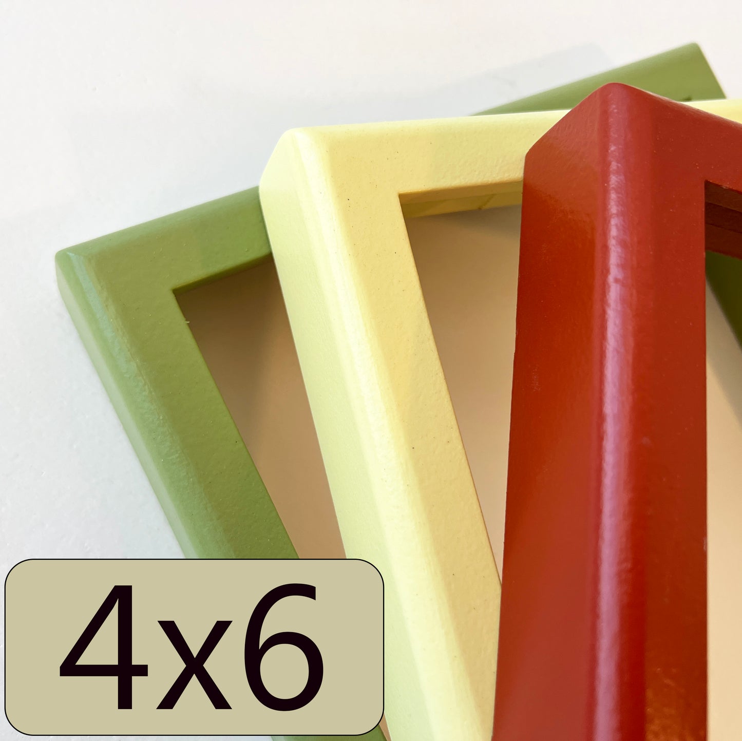 4x6" frame in Deep Rounded style - Choose your color - FREE SHIPPING