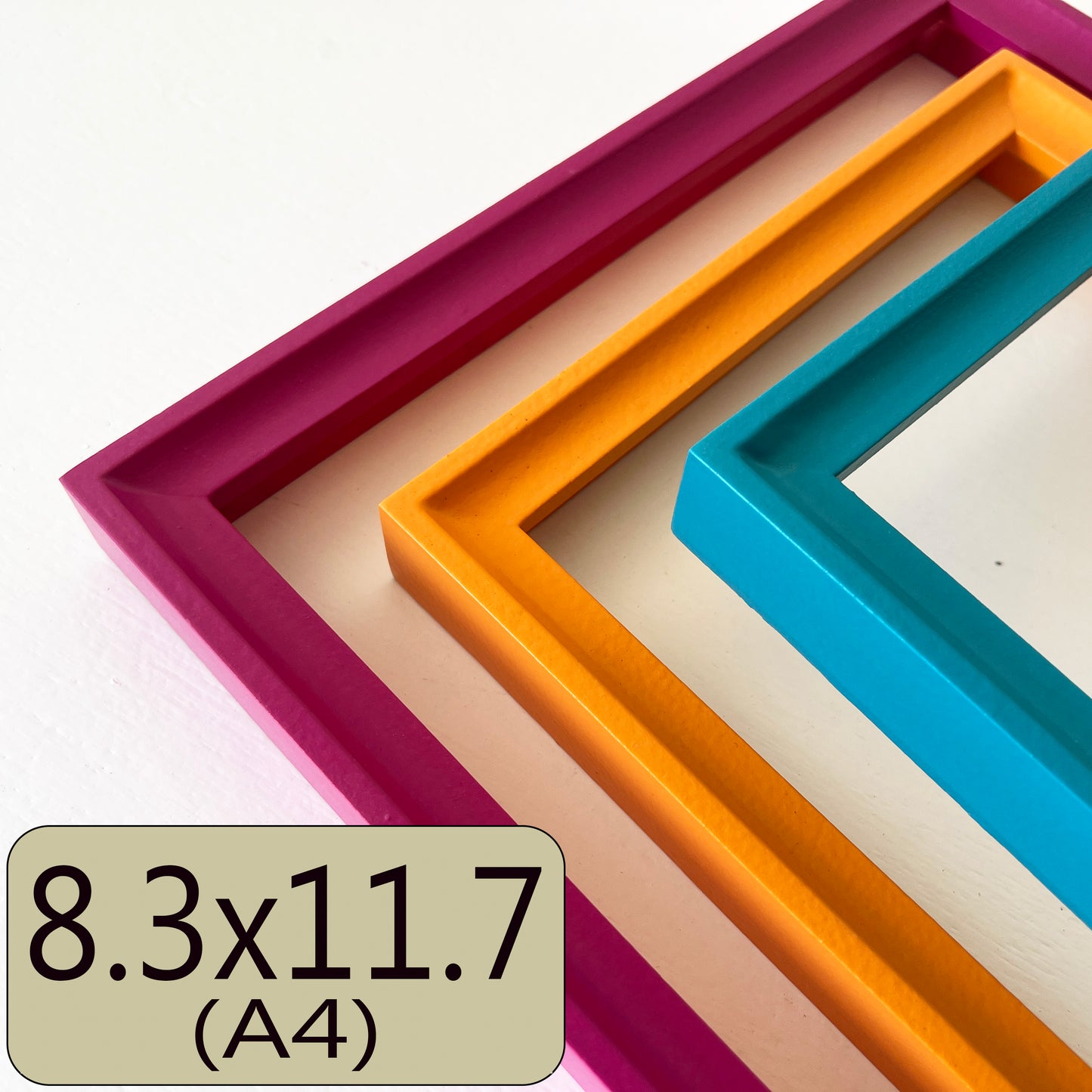 A4 8.3x11.7" frame in Foxy Cove style - Choose your color - FREE SHIPPING