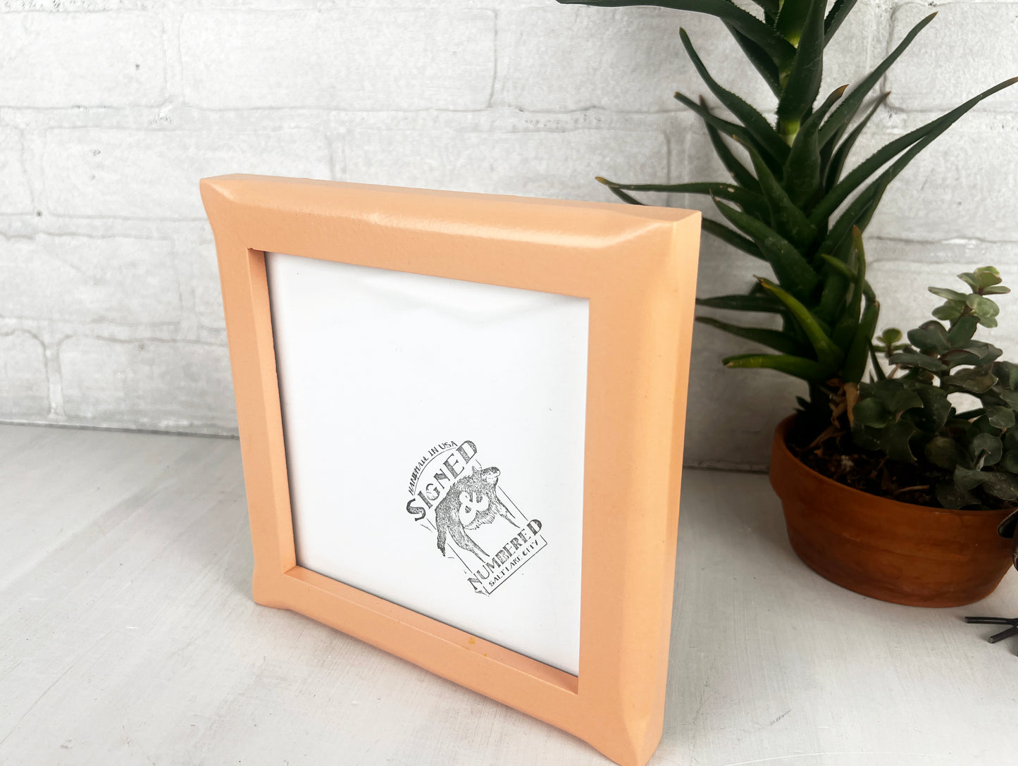 4x10" frame in 1x1 Flared Corners style - Choose your color - FREE SHIPPING