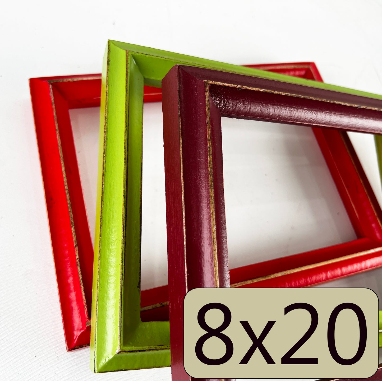 8x20" frame in King's Peak style - Choose your color - FREE SHIPPING
