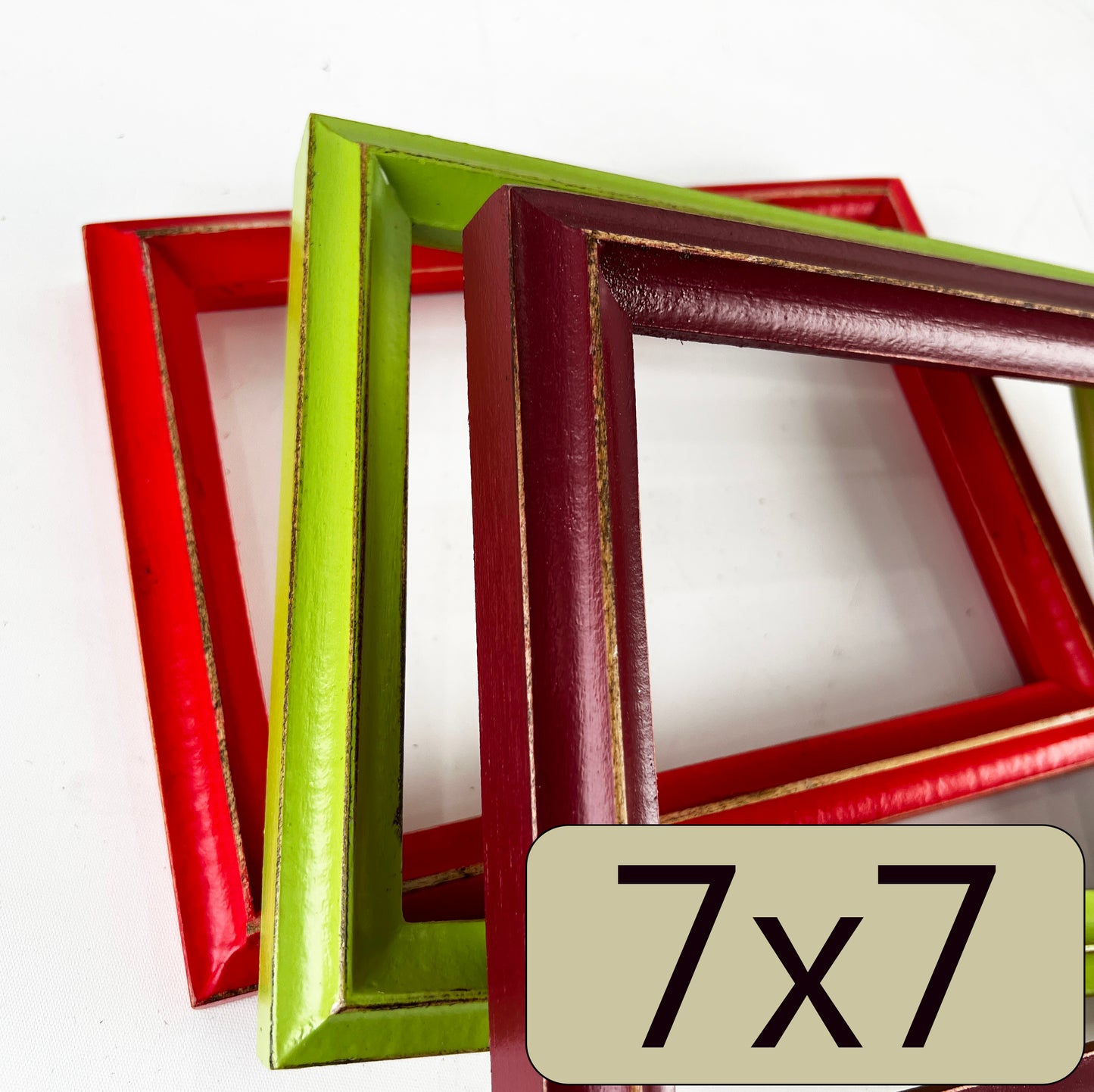 7x7" frame in King's Peak style - Choose your color - FREE SHIPPING