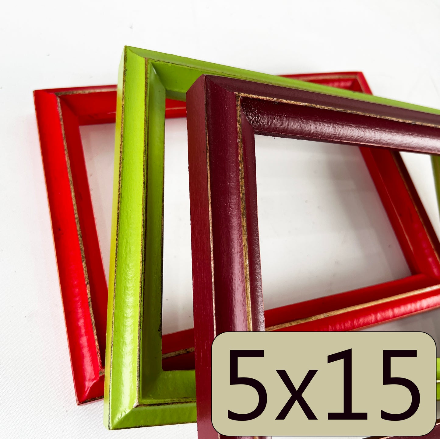 5x15" frame in King's Peak style - Choose your color - FREE SHIPPING