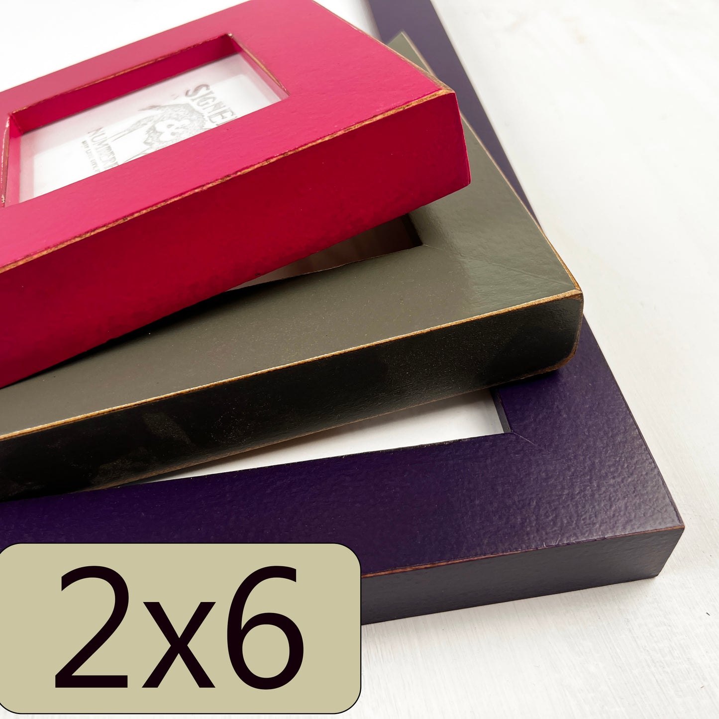 2x6" frame in Mountain Dandy style - Choose your color - FREE SHIPPING