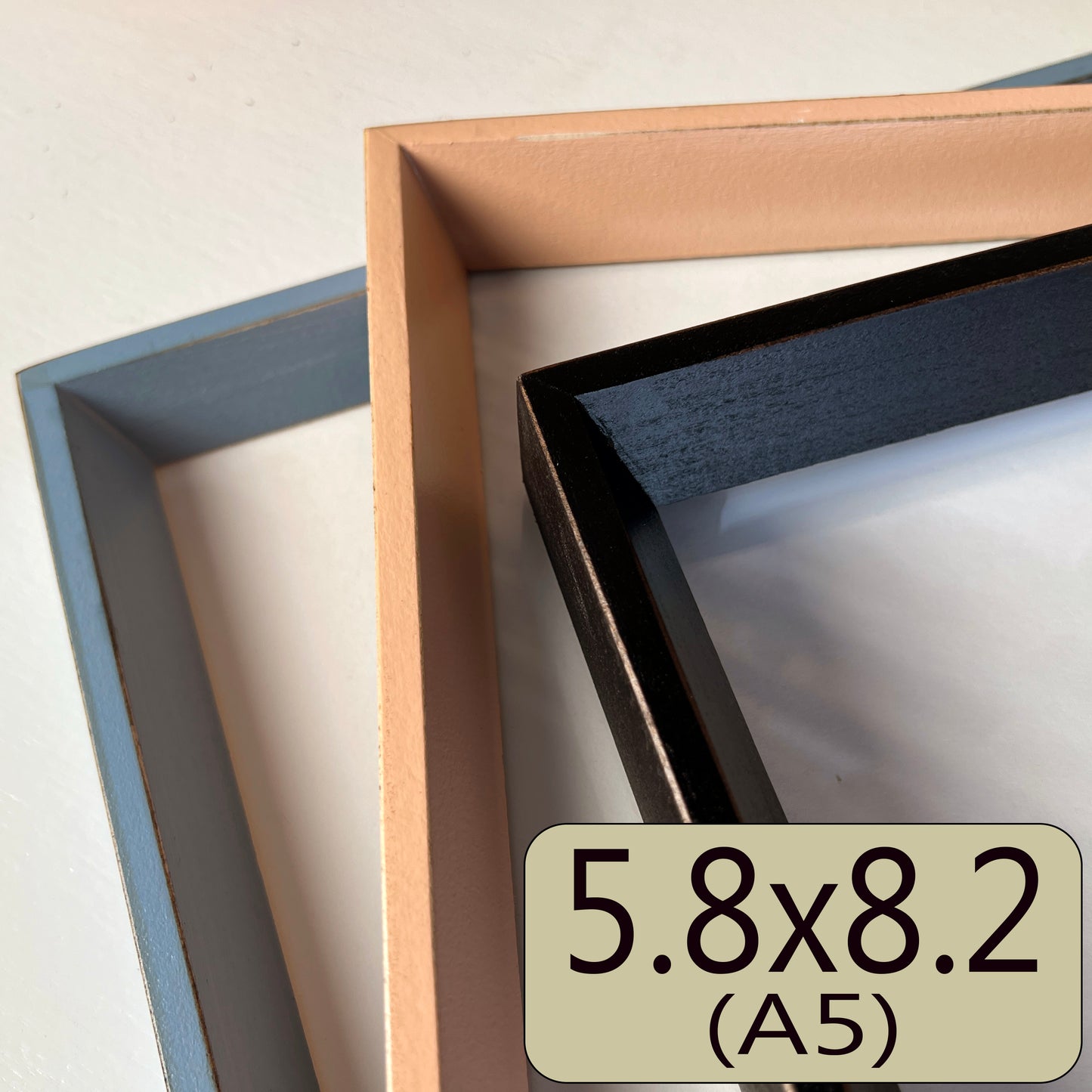 A5 5.8x8.2" frame in Park Slope style - Choose your color - FREE SHIPPING