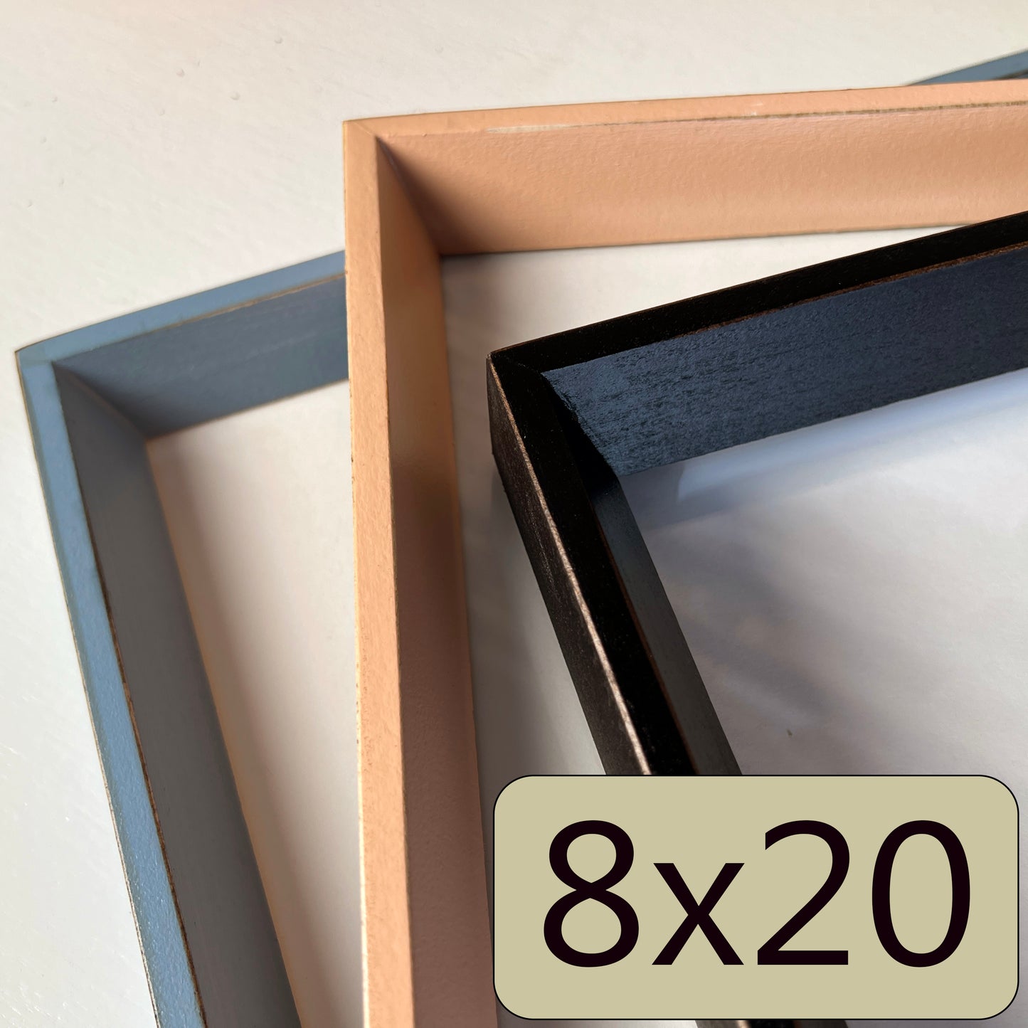 8x20" frame in Park Slope style - Choose your color - FREE SHIPPING
